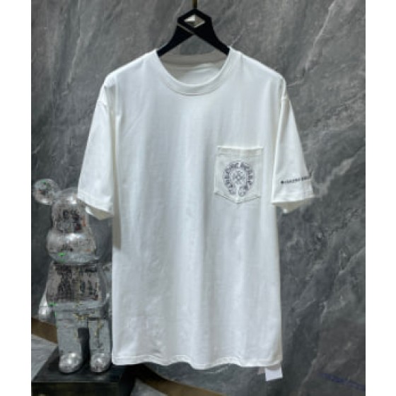 Chrome Hearts Pink and Blue Horseshoe Tee